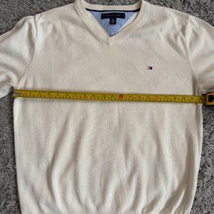 Tommy Hilfiger Off-White V-Neck Sweater